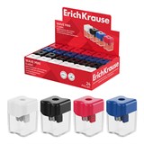 ! РАСПРОДАЖА Точилка ErichKrause "Wave Mini Classic" (60042) 1 отверстие, с контейнером, цвет в ассорт.