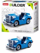Конструктор SLUBAN   44 дет. "BUILDER. Кабриолет синий" (M38-B0920B) в коробке