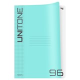 ! РАСПРОДАЖА Тетрадь 96л. А4 "UniTone. Neon" клетка (Т4ск96_пл 57518, "BG") пластиковая обложка, неон голубой