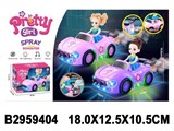 Игровой набор"Pretty Girl": кабриолет с куклой (2959404) свет, звук, пар, в коробке 18*12,5*10,5см
