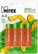 Аккумулятор R6 "Mirex" 2000 mAh, на блистере BL4