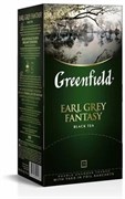 Чай GREENFIELD "Earl Grey Fantasy", черный с бергамотом, 25 пакетиков по 2г. (0427)