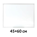 Доска магнитно-маркерная  45*60см OfficeSpace (340347) алюминиевая рамка, полочка