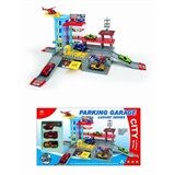Игровой набор "Парковка. Город" + 2 машинки и вертолет (Y187066) в коробке 48*26,5см