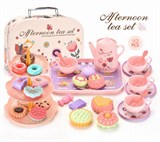 Игровой набор "Для чаепития" с посудой и десертами, в чемоданчике 25,5*18,5*10см (Y13548136)