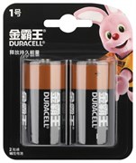 Батарейка LR20 "Duracell Basic (оригинал, китайская этикетка)" алкалиновая, на блистере BL2