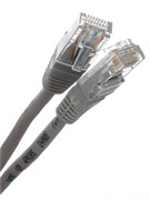 Патч-корд литой TELECOM UTP, 2м, кат. 5е, серый (NA102-2м)