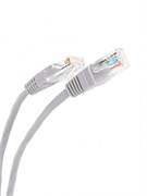 Патч-корд литой TELECOM UTP, 3м, кат. 5е, серый (NA102-3м)