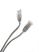 Патч-корд литой TELECOM UTP, 5м, кат. 5е, серый (NA102-5м)