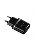 Зарядное устройство сетевое HOCO (C12, 6957531063094) 2.4А, 2 USB, черное