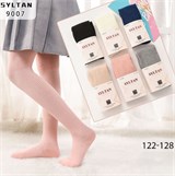 Колготки подрост., р.122-128 "Syltan" хлопок 85%, эластан 10%, полиамид 5% (9007) в ассорт.