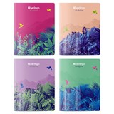 Тетрадь 48л. Berlingo "Flower Art" клетка (CBs_48S20) soft-touch ламинация, выб. лак, блок 80г/м2