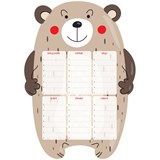 Планер магнитный - расписание уроков ArtSpace А3 "Пиши-стирай. Bear" (335742) с маркером