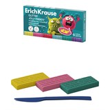 Пластилин ErichKrause "Jolly Friends Glitter"  6цв. 108гр. стек (65448) с блестками