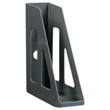 Лоток вертикальный для бумаг СТАММ "Актив" серый (ЛТВ-31097) ширина 70мм