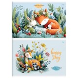 Альбом для рисования BG А4  8л. на скрепке "Happy day" (АР4ск8_06381) обложка офсетная бумага