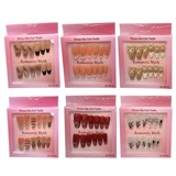 Накладные ногти  (SD-003) перламутровые двуцветные, в коробке, в ассорт.