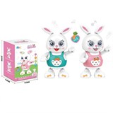 Кролик на батарейках, танцует, свет, звук (ZY1846342) в коробке 22,2*11*14,2см