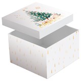 Коробка подарочная складная MESHU "New Year", 15*15*15см (MS_66469) отд. фольгой