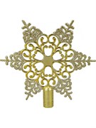 Наконечник на елку 20см "Звезда" (НУ-8358) золотая