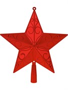 Наконечник на елку 23см "Звезда" (НУ-4400) красная