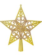 Наконечник на елку 21см "Звезда" (НУ-1440) золотая