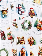 Набор мини-открыток "С Новым Годом! №2" 40шт. (О-4685) ассорти