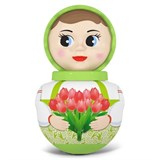 Неваляшка "Девочка" 17см (01761, "Stellar") в пакете