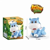 Бегемотик на батар. (Y25660059) свет, звук, в коробке 15,5*11*17,3см