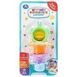 Игрушка для ванной "Морские жители": формочки 4шт., собираются в пирамидку 20*7см (ZY429822-R, 380292) в блистере