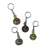 Брелок - символ года металл. "Лошадь - кулон с блестками" (KL-033HQ) золотистый цвет