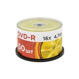 Диск DVD-R "Mirex" 4.7Gb, 16х (50 шт. в боксе)