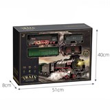 Железная дорога "Fenming" коллекционная (608B) Р/У, аккумулятор дым из трубы и из под колес, свет, звук в собр. виде 138*99см, в коробке