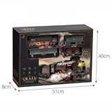 Железная дорога "Fenming" коллекционная (611B) Р/У, аккумулятор дым из трубы и из под колес, свет, звук в собр. виде 138*99см, в коробке