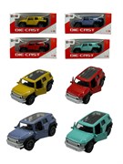 Металл. модель 10 см "Toyota (1:39)" 2 двери откр-ся (D3906-1) инерция, панорам. крыша, 4цв. в ассорт., в коробке
