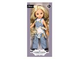 Коллекционная кукла 32см "Silvan. Doll" (HP1211394) густые волосы в джинс. комбинезоне, футболке и кроссовках, с юбкой килт, в коробке