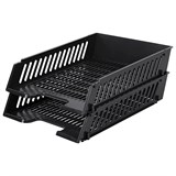 Лотки горизонтальные для бумаг 2шт. Brauberg-Maxi (231360) черные