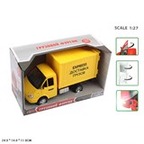 Грузовик инерц. "Express доставка" (9077-E/DT) свет, звук, откр.двери, в коробке 23,5*11*14см