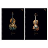 Тетрадь для нот BG 24л., А4, вертикальная, на спирали "Мелодии на воде" (ТН4гр24 57832) со справочной информацией