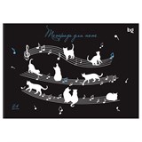 Тетрадь для нот BG 24л., А5, горизонтальная "Мяу-музыка" (ТН5ск24 57829)