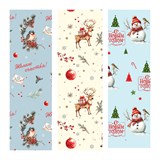 Бумага для упаковки подарков MESHU 70*100см "Holiday" (MS_66975) 3 вида в ассорт., 80г/м2