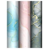 Бумага для упаковки подарков MESHU 70*100см "Marble" (MS_66831) 3 вида в ассорт., 80г/м2