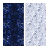 Бумага для упаковки подарков MESHU 70*100см "Snowfall" (MS_66980) 2 вида в ассорт., 80г/м2