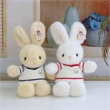 Зайка в красном / синем свитере, 25см (Белоруссия)