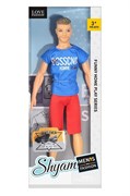 Кукла  "Shyam. Парень. Men`s Fashion" 30см в коробке (HP1164517-2) в син. футболке и шортах, кроссовки и очки