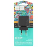 Зарядное устройство сетевое HOCO (CS17A, HC-38401) 3.0А, QC3.0, 22,5W, USB, черное