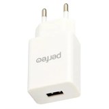 Зарядное устройство сетевое Perfeo (I4665) 1А, USB, белое