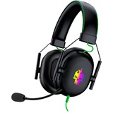Наушники с микрофоном Smartbuy "Ghost" полноразмерные (SBHG9790) черные, кабель 2.4м, подсветка, 2*3,5мм + USB