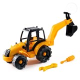 Конструктор - техника "Трактор экскаватор" 23см (30008) в пакете