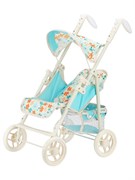 Коляска металлическая для куклы 54*34,5*65,5см (9351C) 4-колесная, "трость", с козырьком, в коробке